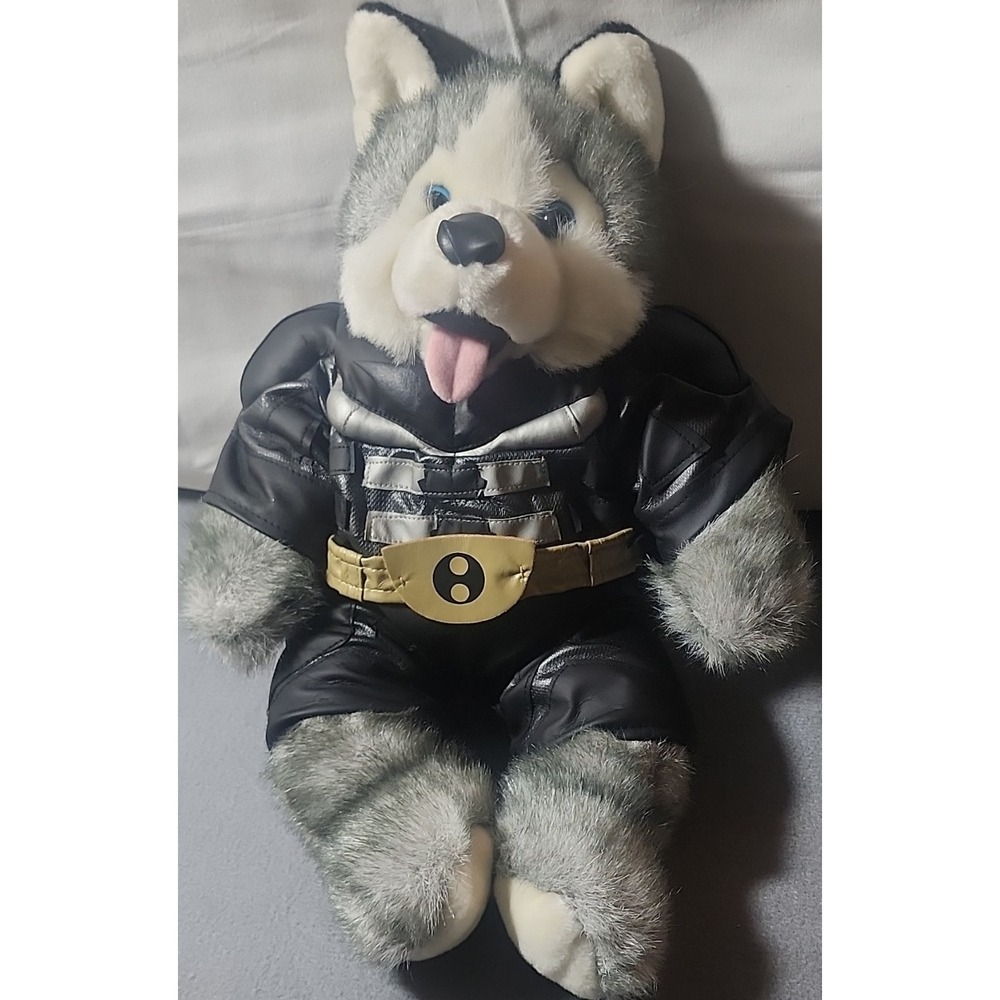 Build-A-Bear Workshop Gray Plush Wolf/Husky Stuffed Animal w/ Costume 14 in